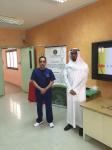 إلقاءمحاضرة تحليلي بإذن الله يحميني في مدرسة الشيخ ابن باز رحمه الله